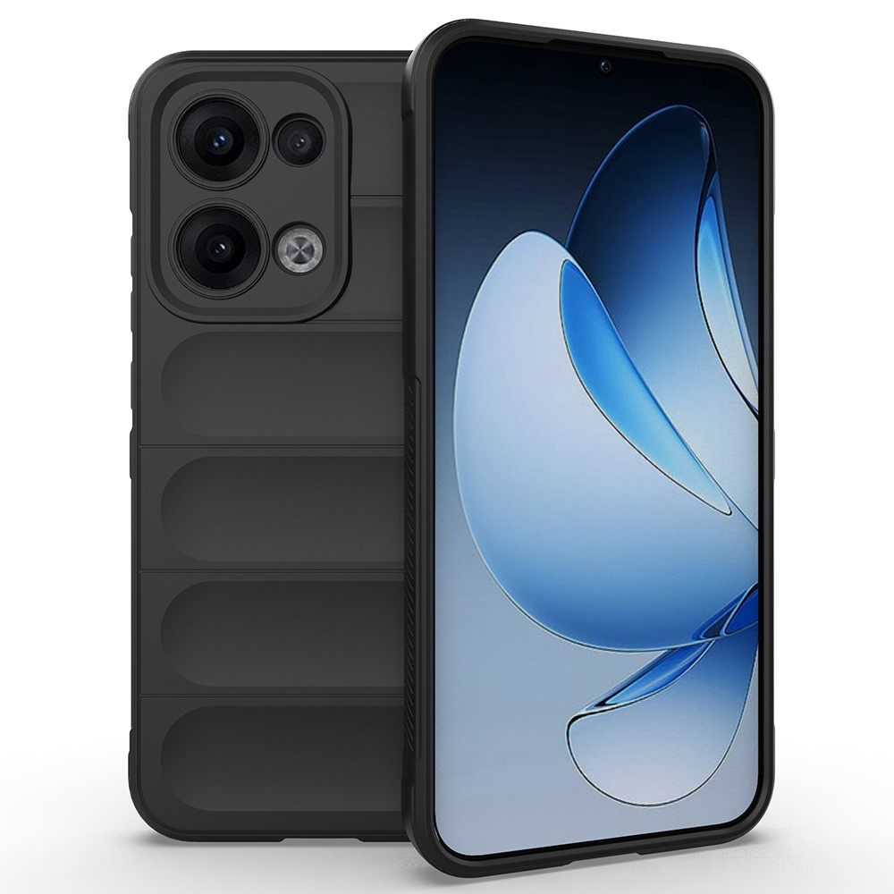 Oppo Reno 13 Gaming-schutzhülle, Stoßfest, Schwarz