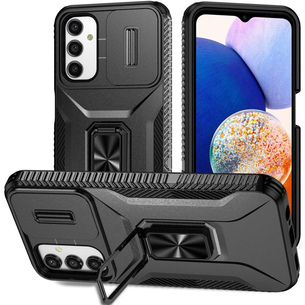 Schutzhülle Für Samsung Galaxy A05s, Schiebedeckel Für Die Linse, Schwarz