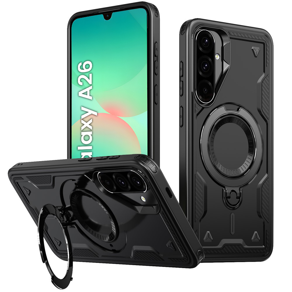 Schutzhülle Für Samsung Galaxy A26 5g, Militär-magsafe-design, Schwarz