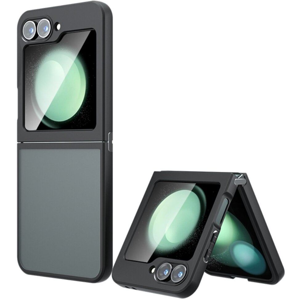 Hülle Für Samsung Galaxy Z Flip7 Fe / Z Flip6, Fusion Hybrid, Schwarz