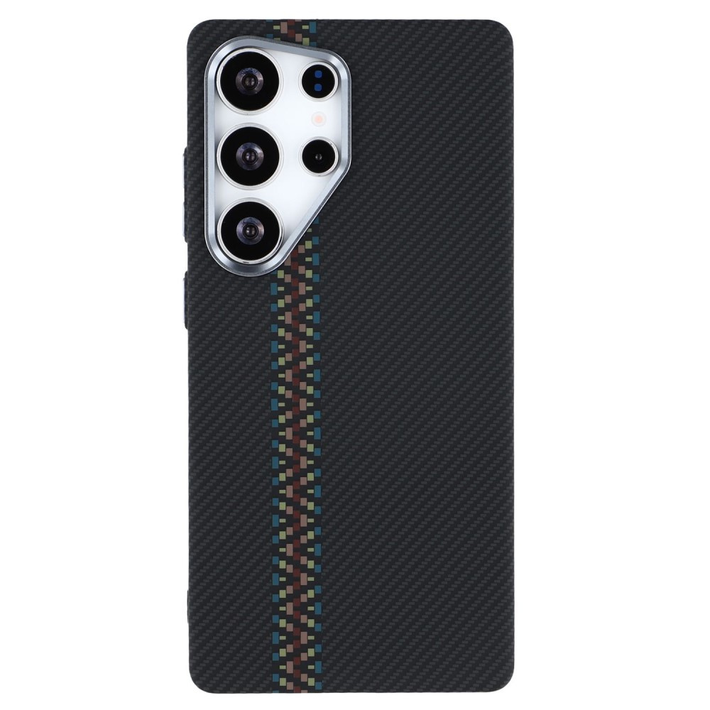 Samsung S25 Ultra Hülle, Carbonfaser Magsafe, Schwarz