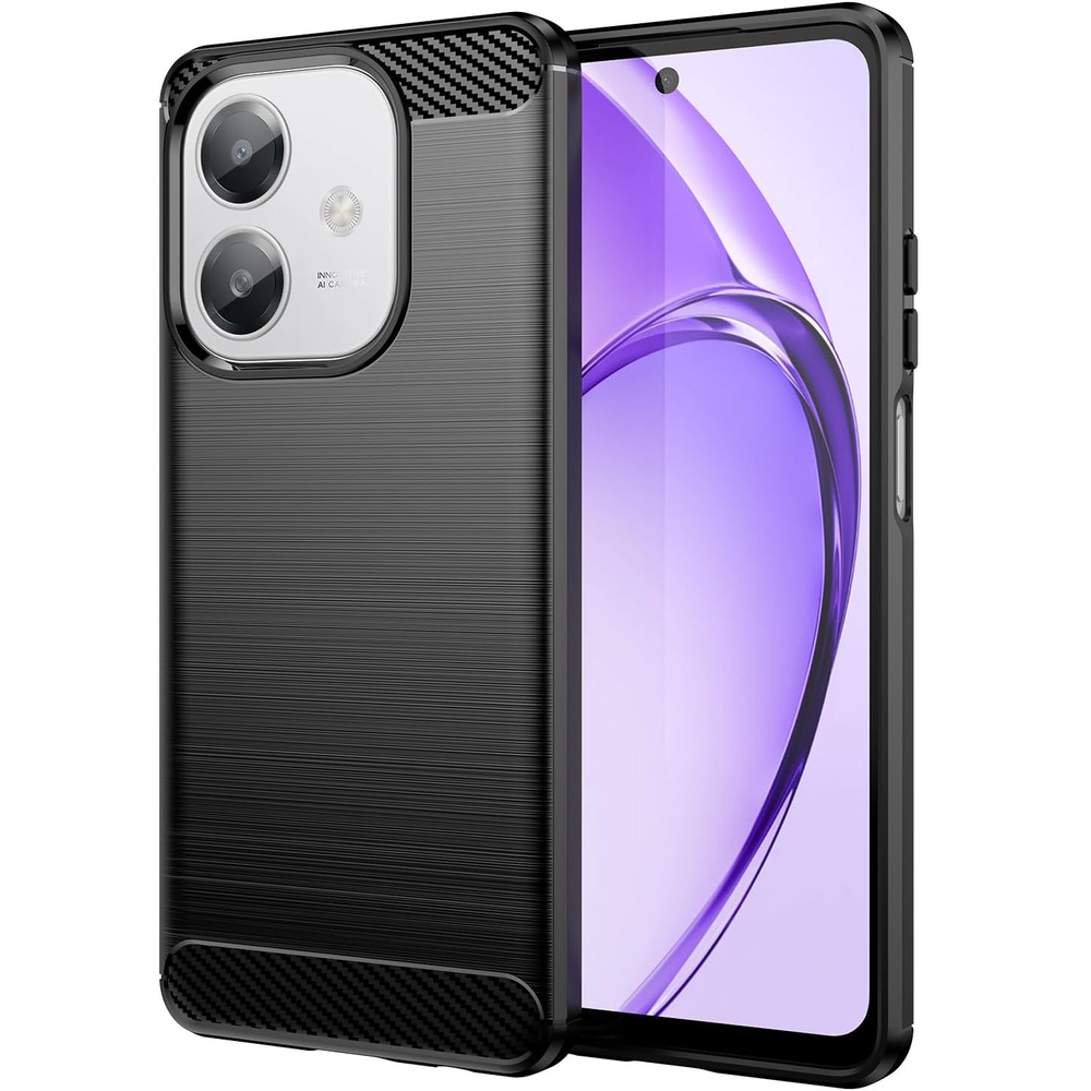 Schutzhülle Für Oppo A40 / Oppo A40m, Carbon, Schwarz