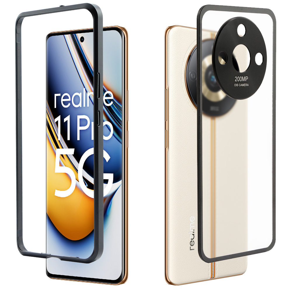 Schutzhülle Für Realme 11 Pro 5g / Pro+ 5g, Rahmenhülle, Schwarz