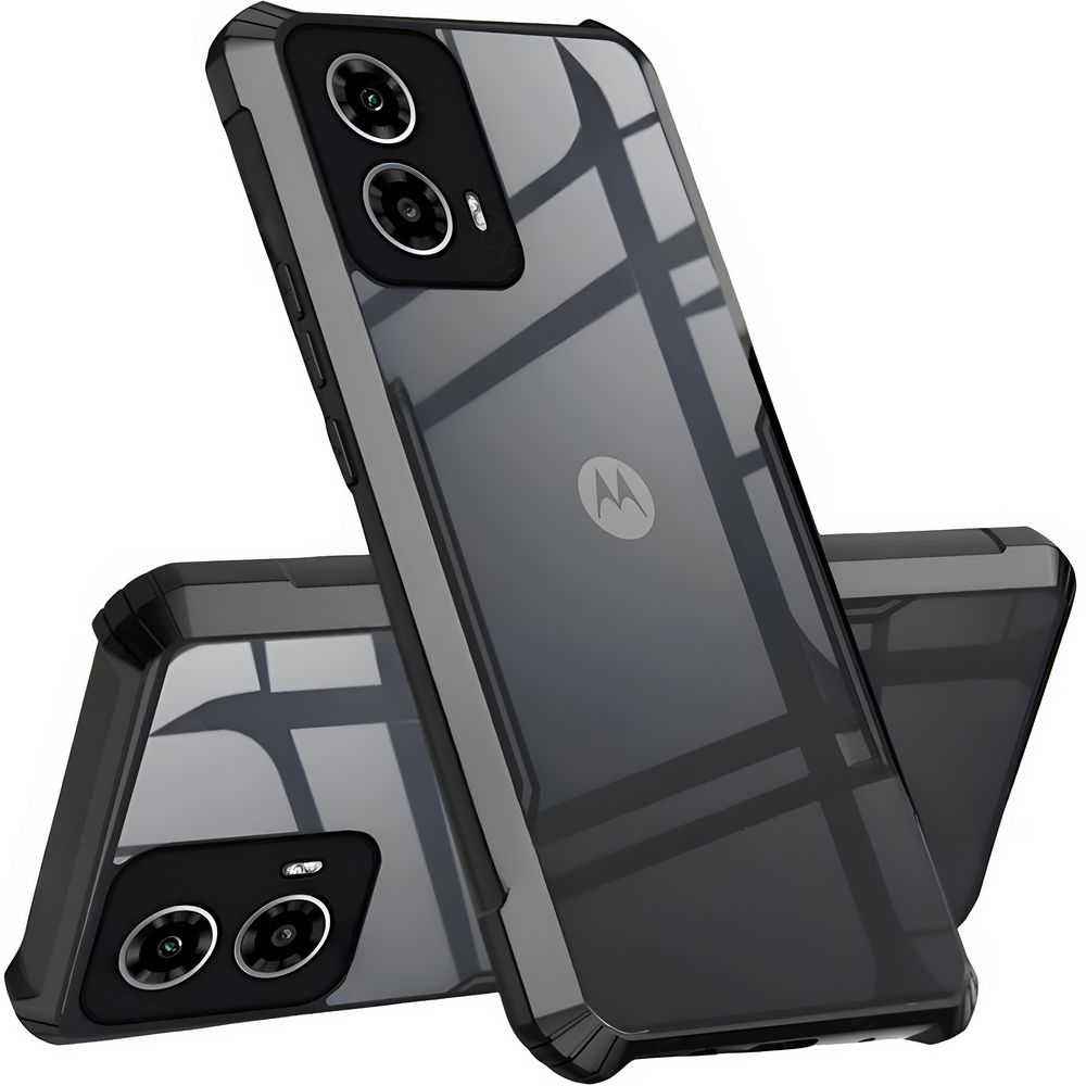 Schutzhülle Für Motorola Moto G24 / G24 Power / G04, Stoßfest, Hybrid, Schwarz
