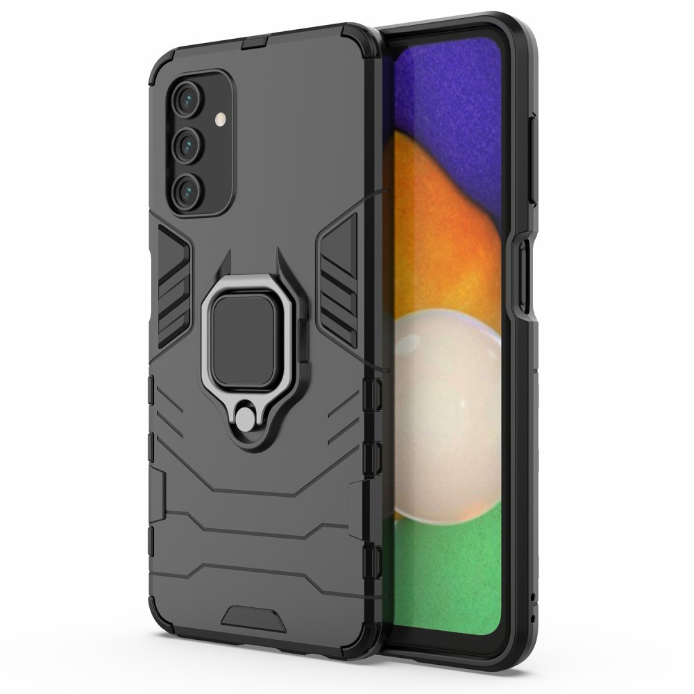 Schutzhülle Für Samsung Galaxy A04s / A13 5g, Mit Ringständer, Schwarz