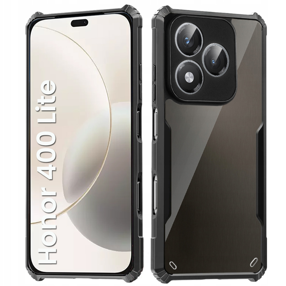 Honor 400 Lite Hülle, Stoßfest, Hybrid, Schwarz