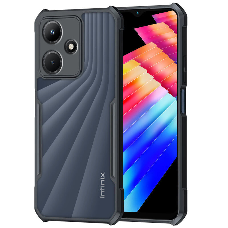 Schutzhülle Für Infinix Hot 30 4g, Stoßfest, Hybrid, Schwarz