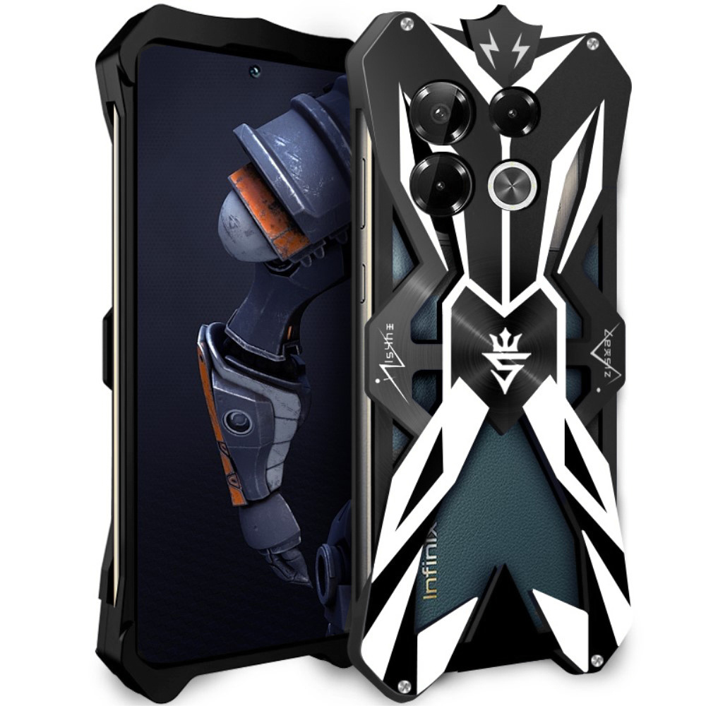 Infinix Note 40 Pro Schutzhülle, Aluminiumlegierung, Schwarz