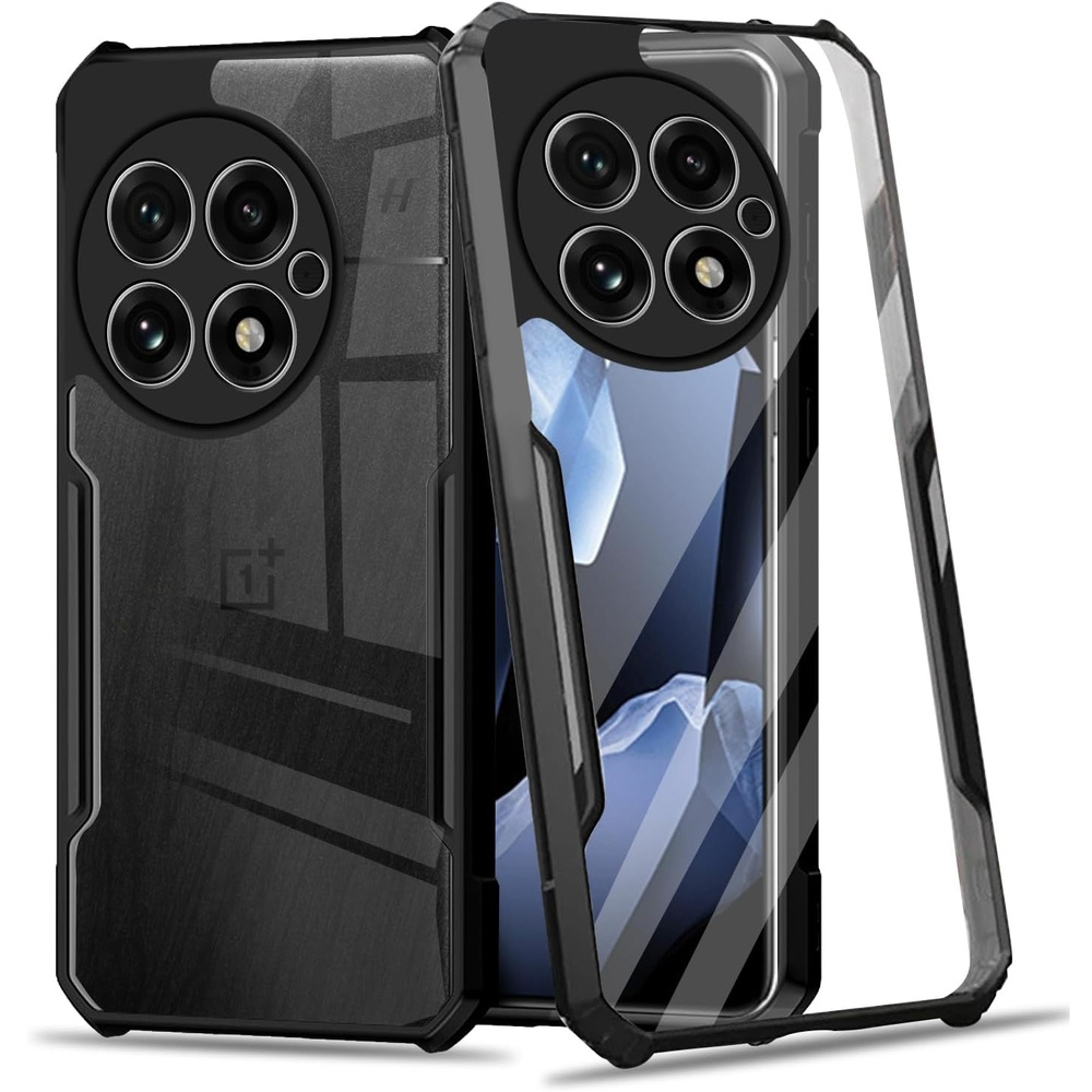 Schutzhülle Für Oneplus 13, Stoßfest, Hybrid, Schwarz