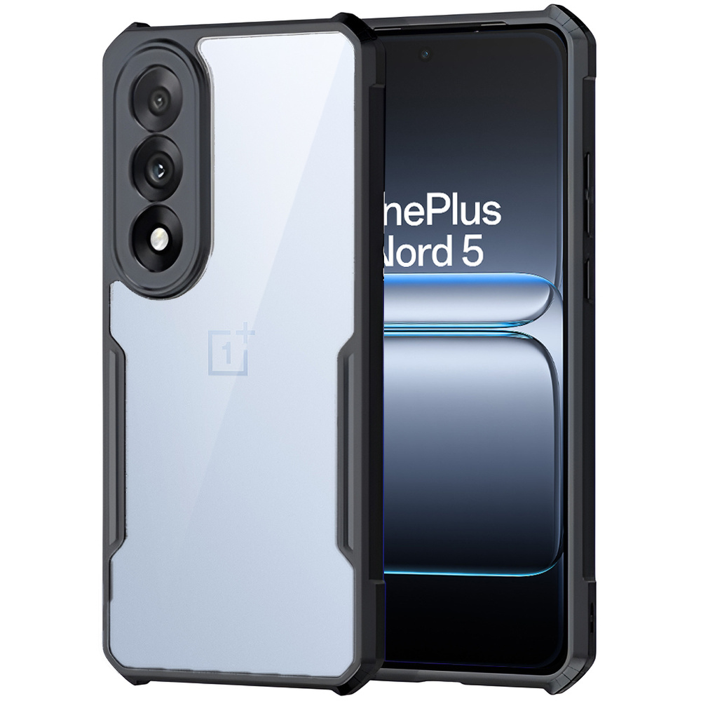 Schutzhülle Für Oneplus Nord 5, Stoßfest, Hybrid, Schwarz