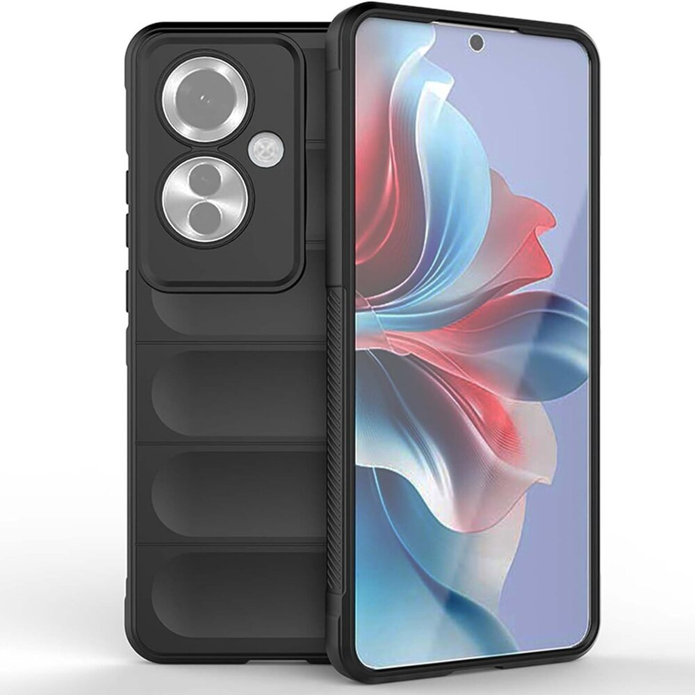 Oppo Reno 11f 5g Gaming-schutzhülle, Stoßfest, Schwarz