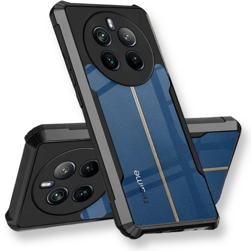 Schutzhülle Für Realme 12 Pro 5g / 12 Pro+ 5g, Stoßfest, Hybrid, Schwarz