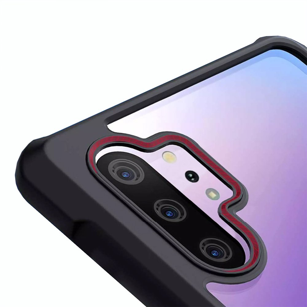 Schutzhülle Für Samsung Galaxy Note 10+ Plus, Stoßfest, Hybrid, Schwarz