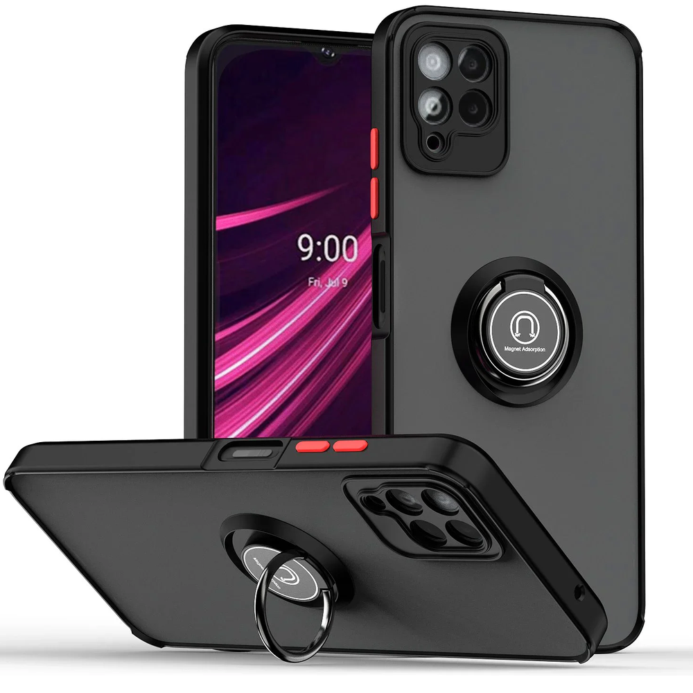 Schutzhülle Für T Phone 2 Pro 5g, Mattierter Ring, Schwarz