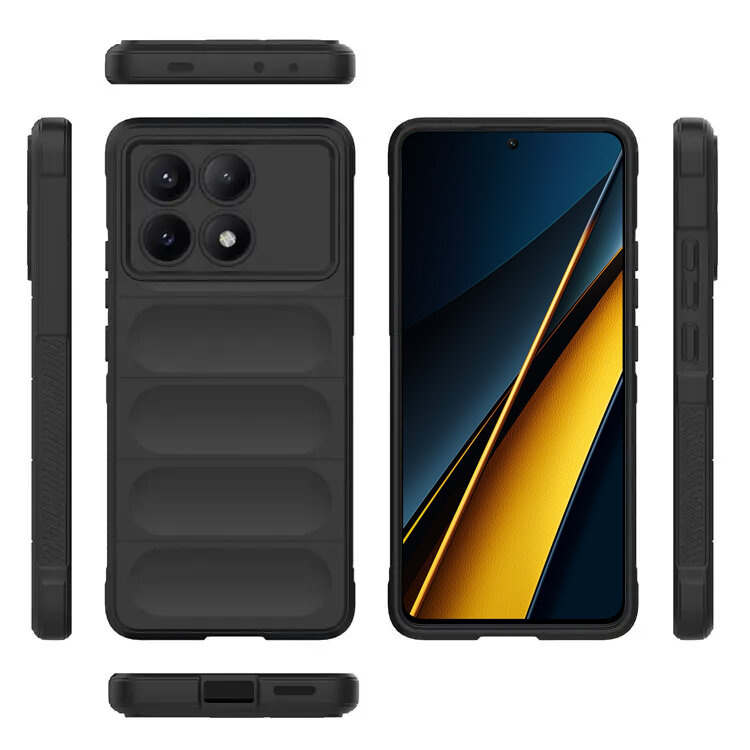 Schutzhülle Für Xiaomi Poco F6 Pro, Gaming-schutzhülle, Stoßfest, Schwarz