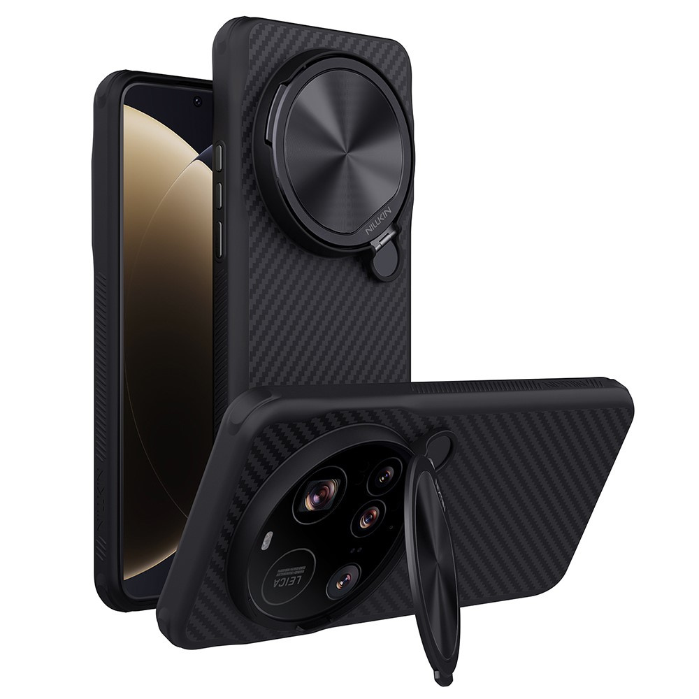 Xiaomi 15 Ultra Hülle, Nillkin Armor, Carbo Prop, Für Magsafe, Schwarz