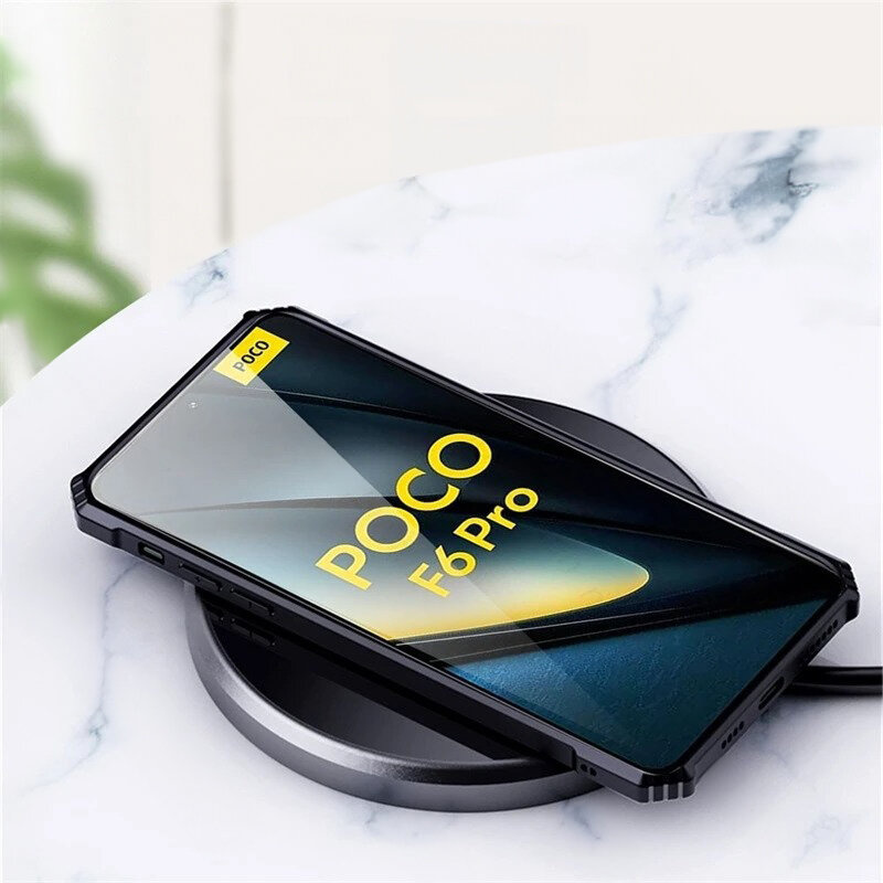 Schutzhülle Für Xiaomi Poco F6 Pro, Stoßfest, Hybrid, Schwarz