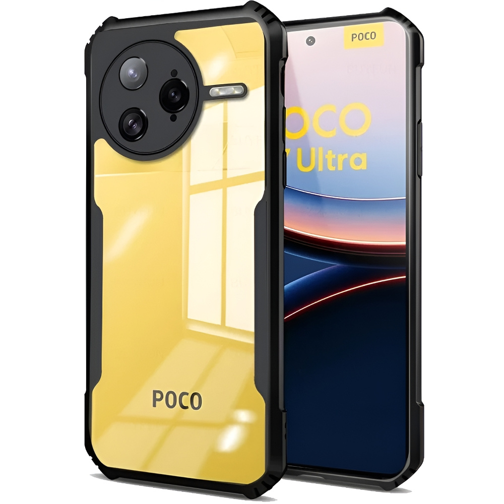 Schutzhülle Für Xiaomi Poco F7 Ultra, Stoßfest, Hybrid, Schwarz
