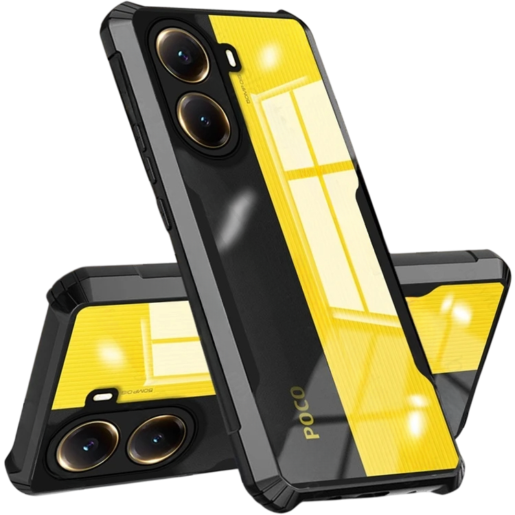 Schutzhülle Für Xiaomi Poco X7 Pro 5g, Stoßfest, Hybrid, Schwarz