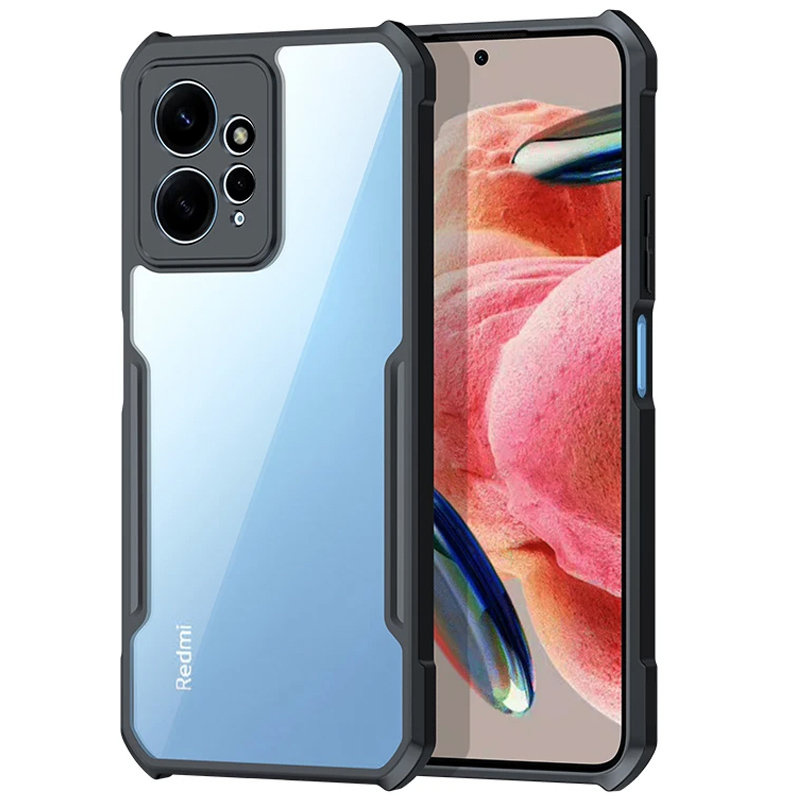Schutzhülle Für Xiaomi Redmi Note 12 4g, Stoßfest, Hybrid, Schwarz