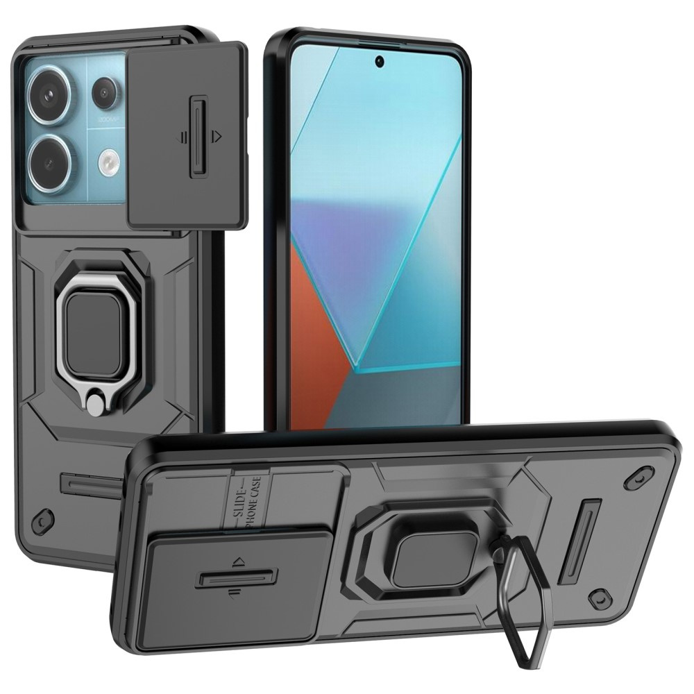 Kamera-objektiv-schutzhülle Mit Ständer Für Xiaomi Redmi Note 13 Pro 5g, Schwarz