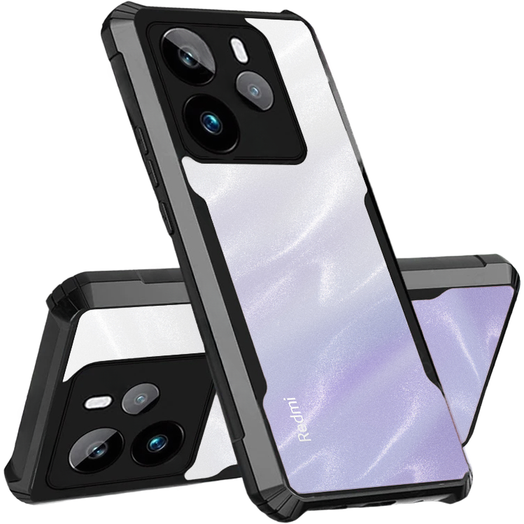Schutzhülle Für Xiaomi Redmi Note 14 5g, Stoßfest, Hybrid, Schwarz