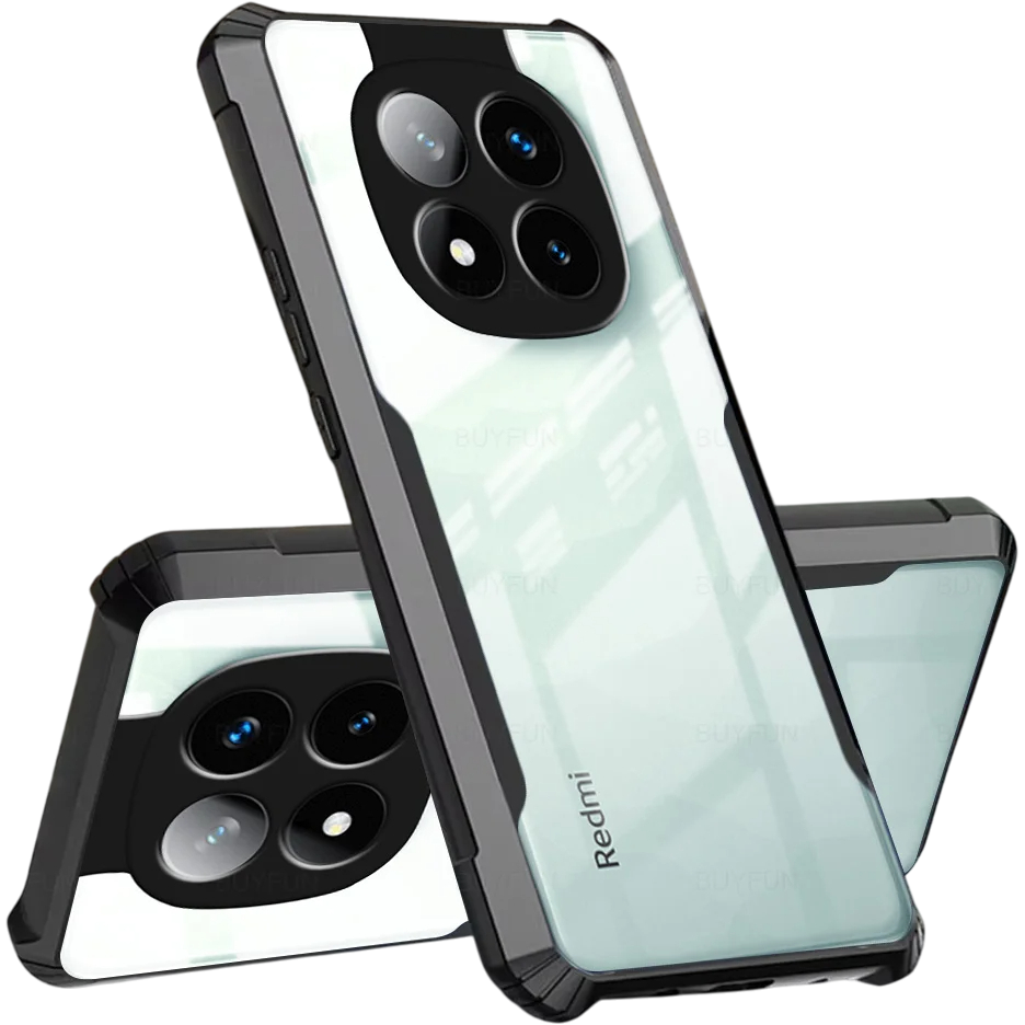 Schutzhülle Für Xiaomi Redmi Note 14 Pro 5g / Xiaomi Poco X7 5g, Stoßfest, Hybrid, Schwarz