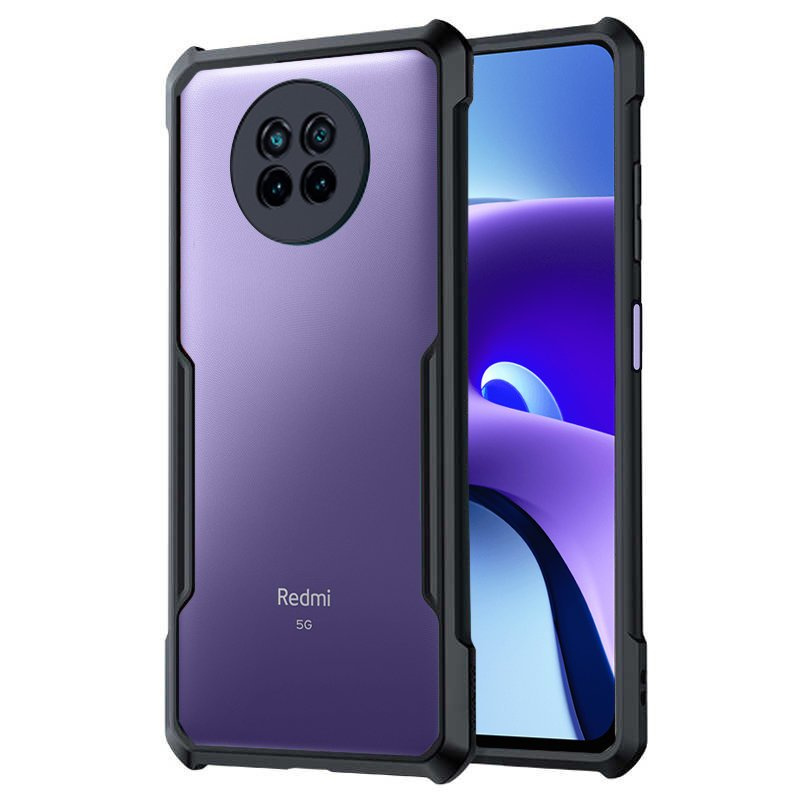 Schutzhülle Für Xiaomi Redmi Note 9t 5g, Stoßfest, Hybrid, Schwarz