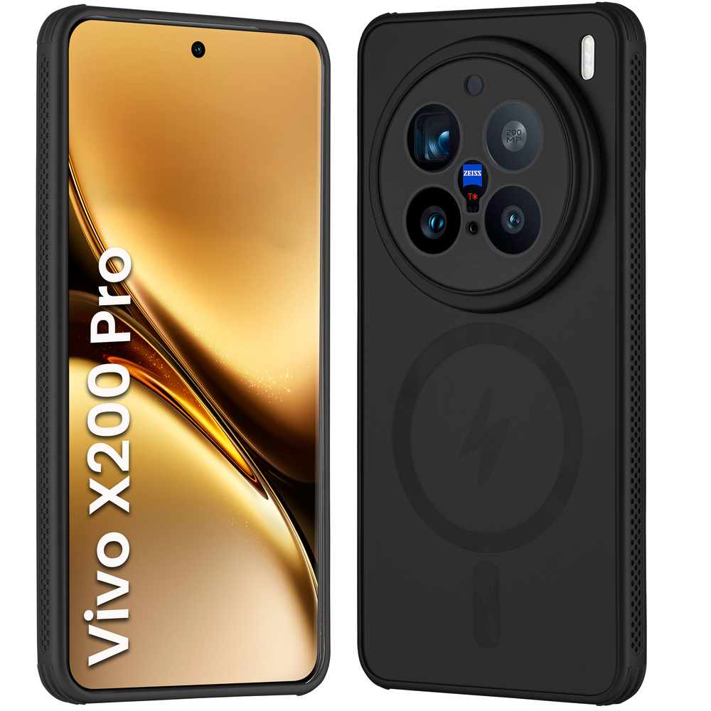 Schutzhülle Für Vivo X200 Pro 5g, Magsafe, Schwarz