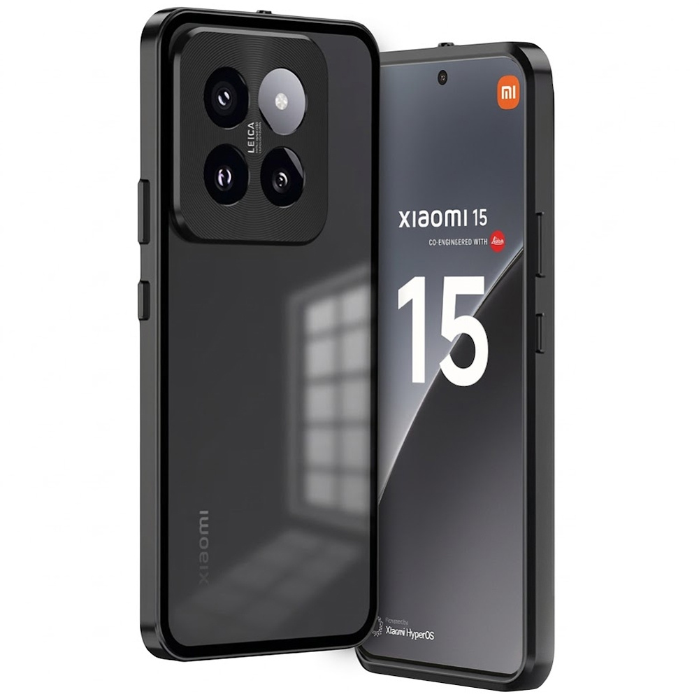 Schutzhülle Für Xiaomi 15, Rahmenhülle, Schwarz