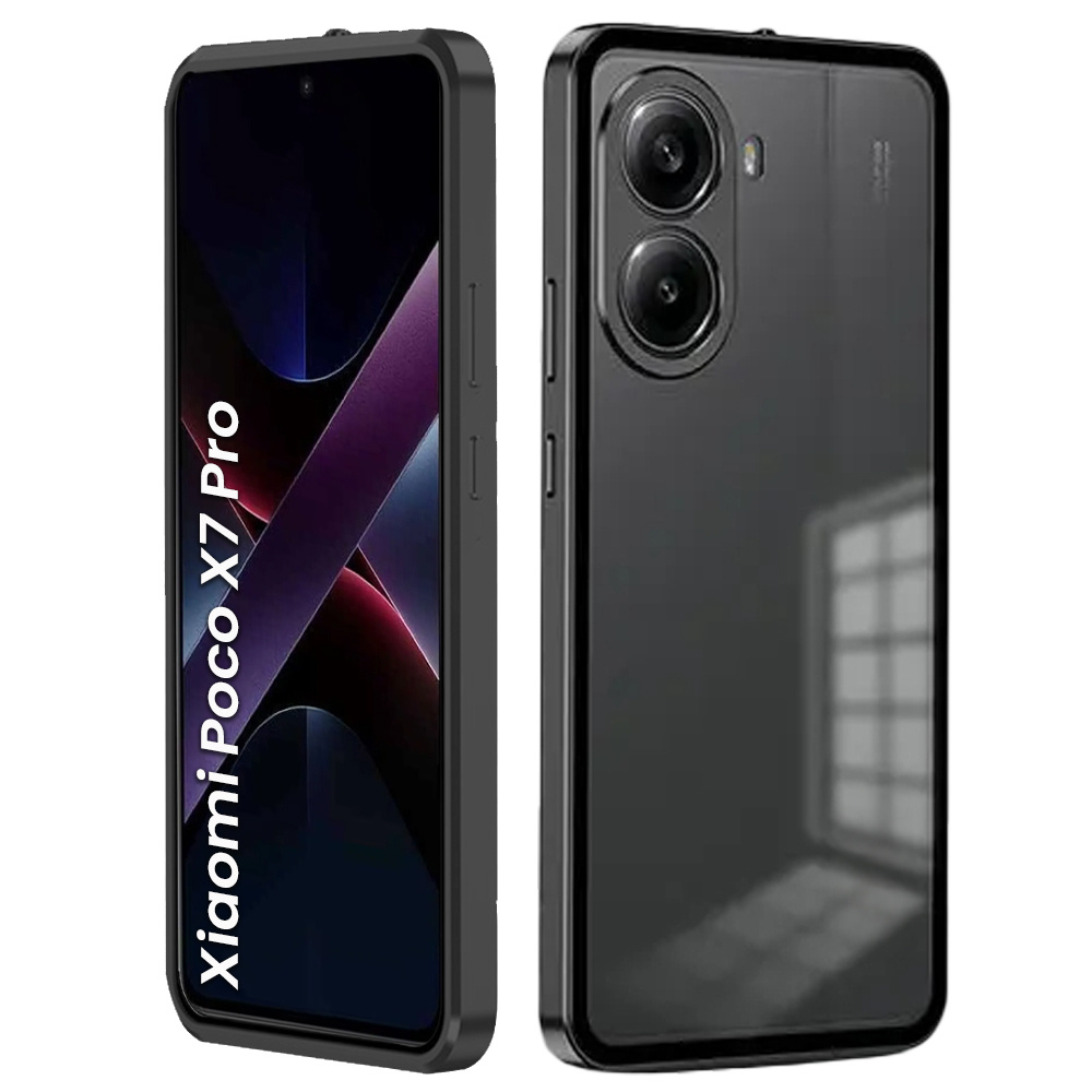 Schutzhülle Für Xiaomi Poco X7 Pro 5g, Rahmenhülle, Schwarz