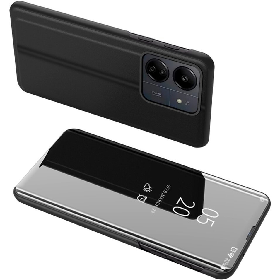 Schutzhülle Für Xiaomi Redmi 13c / Poco C65, Clear View, Schwarz