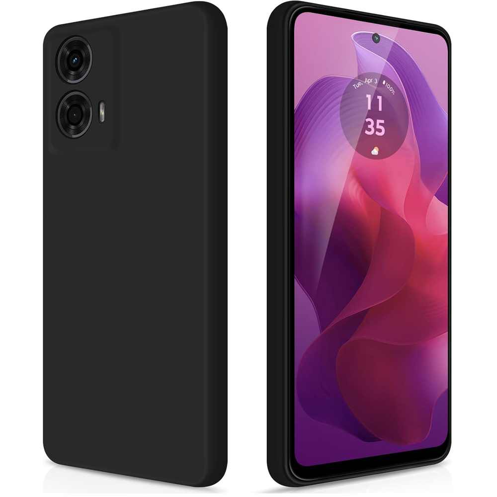 Dünne Schutzhülle Für Motorola Moto G24 / G24 Power / G04, Slim, Schwarz