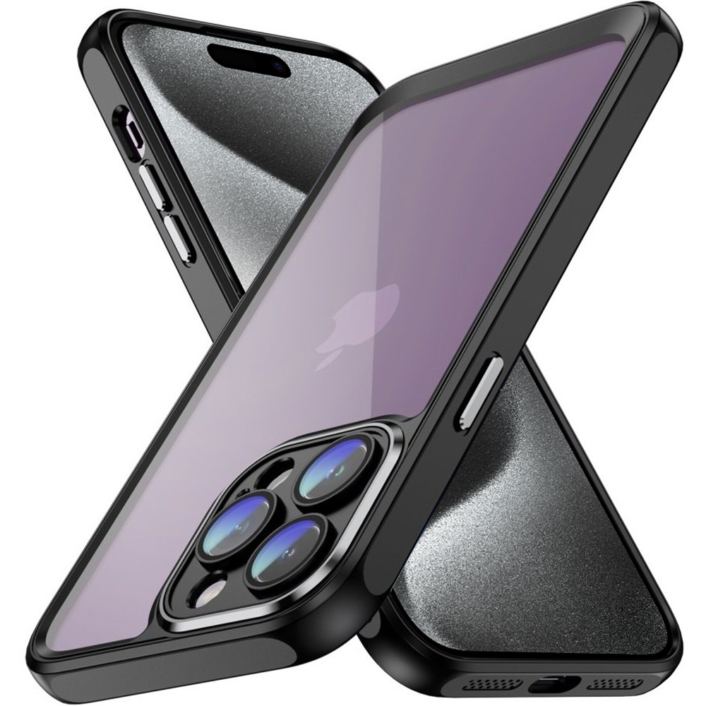 Schutzhülle Für Iphone 15 Pro Max, Stoßfest, Schwarz
