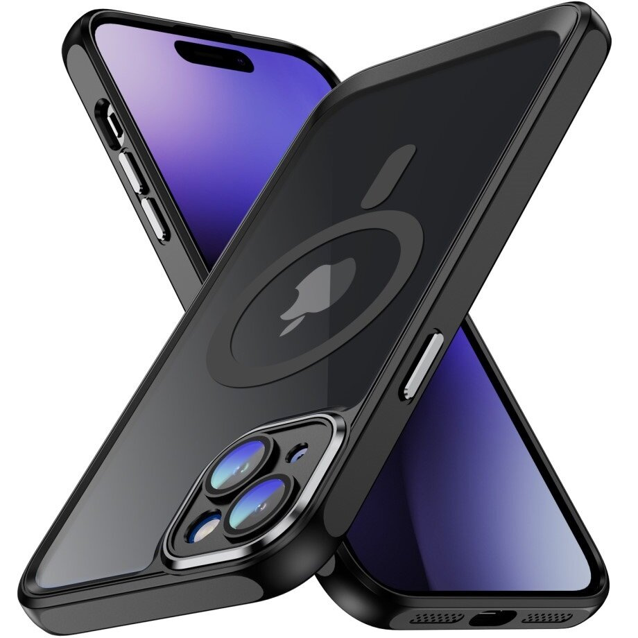 Iphone 15 Plus Hülle, Erbord Impact Guard, Für Magsafe, Schwarz