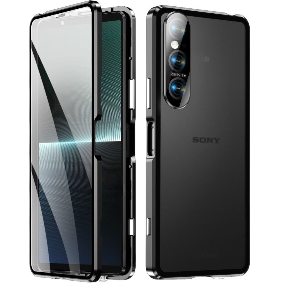Magnetische Glashülle Für Sony Xperia 1 Vi, Schwarz