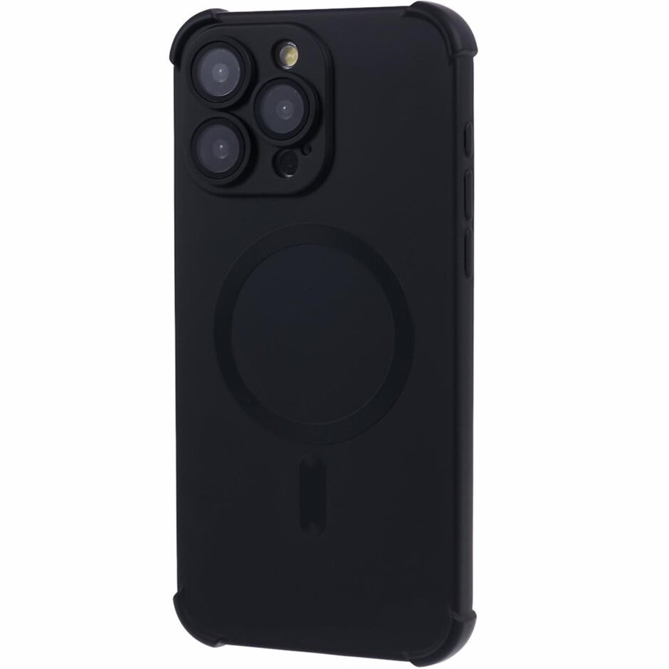 Silikonhülle Für Iphone 15 Pro Max, Magnetisch, Mit Magsafe, Schwarz