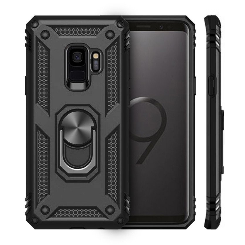 Gepanzerte Schutzhülle Für Samsung Galaxy S9, Nox Case Ring, Schwarz