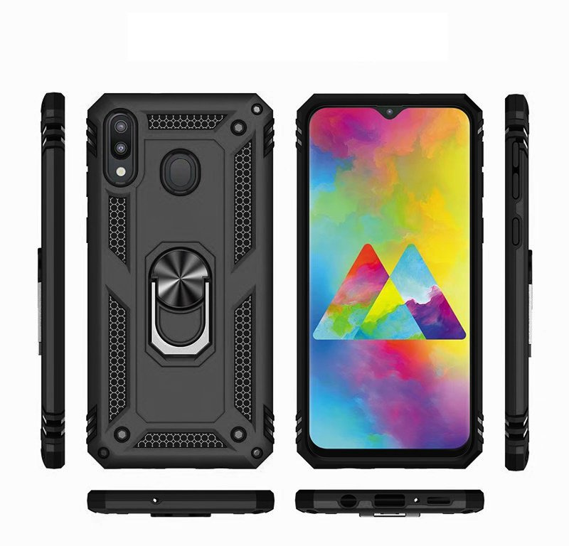 Schutzhülle Mit Rundumschutz Für Samsung Galaxy A20e, Nox Case Ring, Schwarz