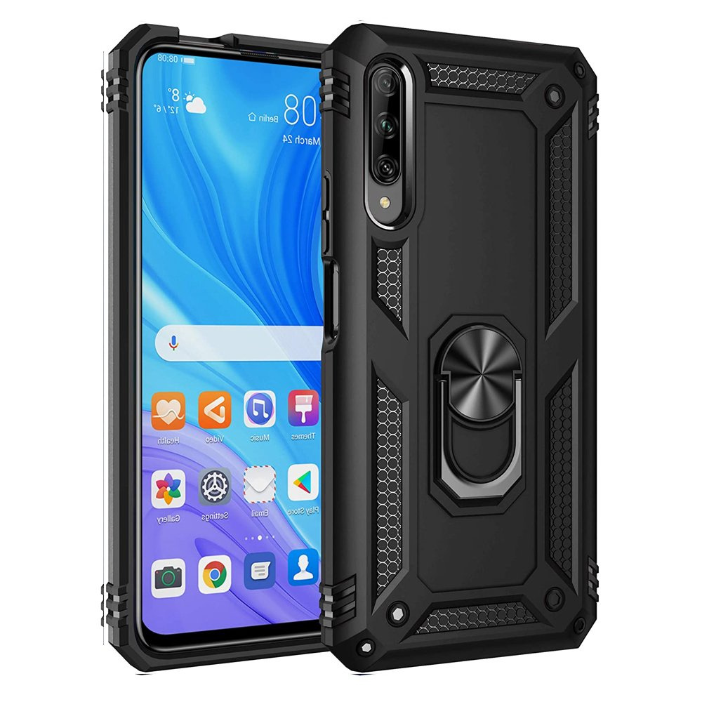 Gepanzerte Schutzhülle Für Huawei P Smart Pro, Nox Case Ring, Schwarz