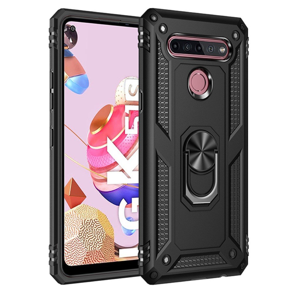 Schutzhülle Mit Panzerung Für Lg K51s, Nox Case Ring, Schwarz