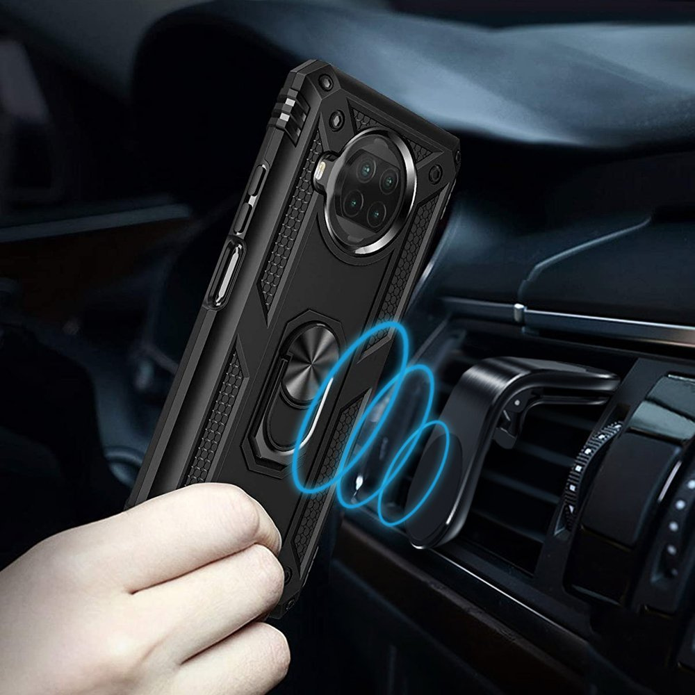Schutzhülle Mit Rundumschutz Für Xiaomi Mi 10t Lite, Nox Case Ring, Schwarz