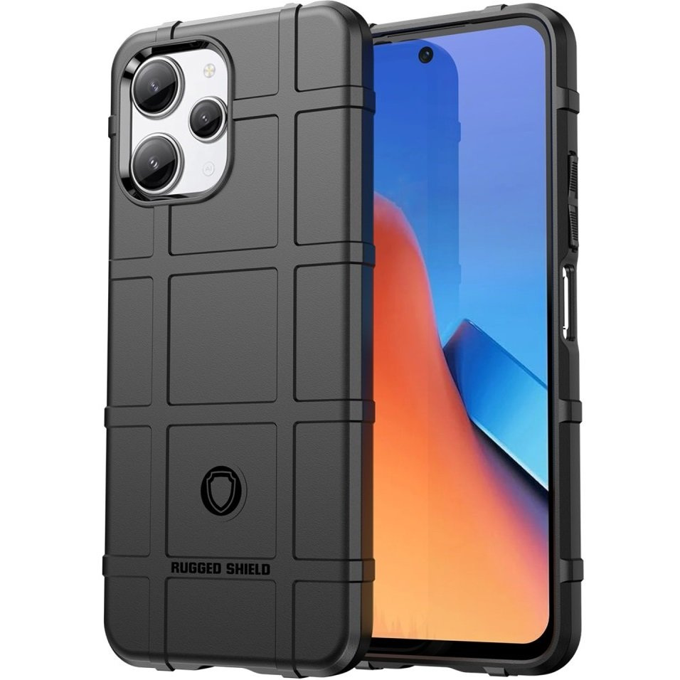 Schutzhülle Für Xiaomi Redmi 12 4g, Rugged Shield, Schwarz