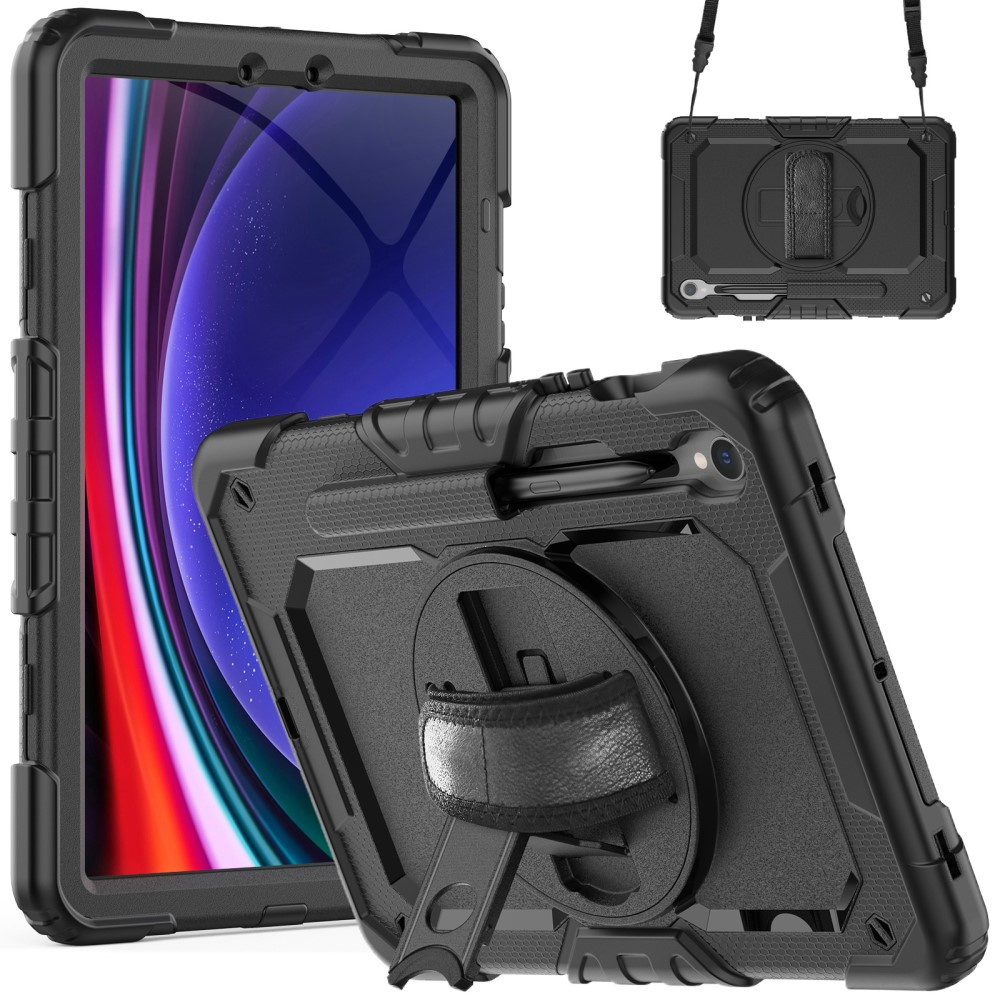 Schutzhülle Mit Rundumschutz Für Samsung Galaxy Tab S10 Lite / S10 Fe / S9 Fe, Inklusive Stifthalterung, Schwarz