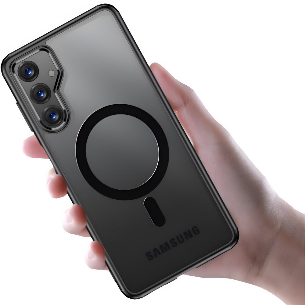 Erbord Hülle Für Samsung Galaxy A35 5g, Fusion Hybrid Hülle, Mit Magsafe, Schwarz
