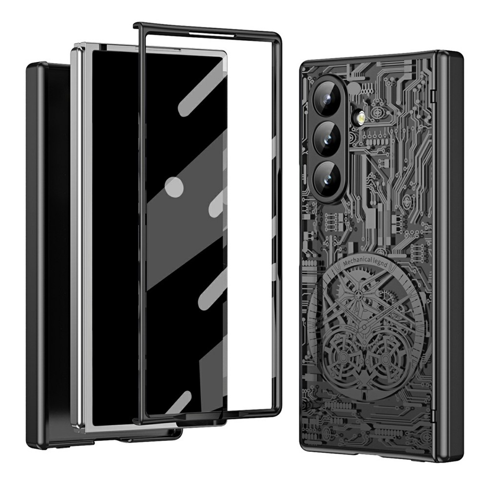 Schutzhülle Für Samsung Galaxy Z Fold7 5g, Modell „mechanical Legend“, Schwarz