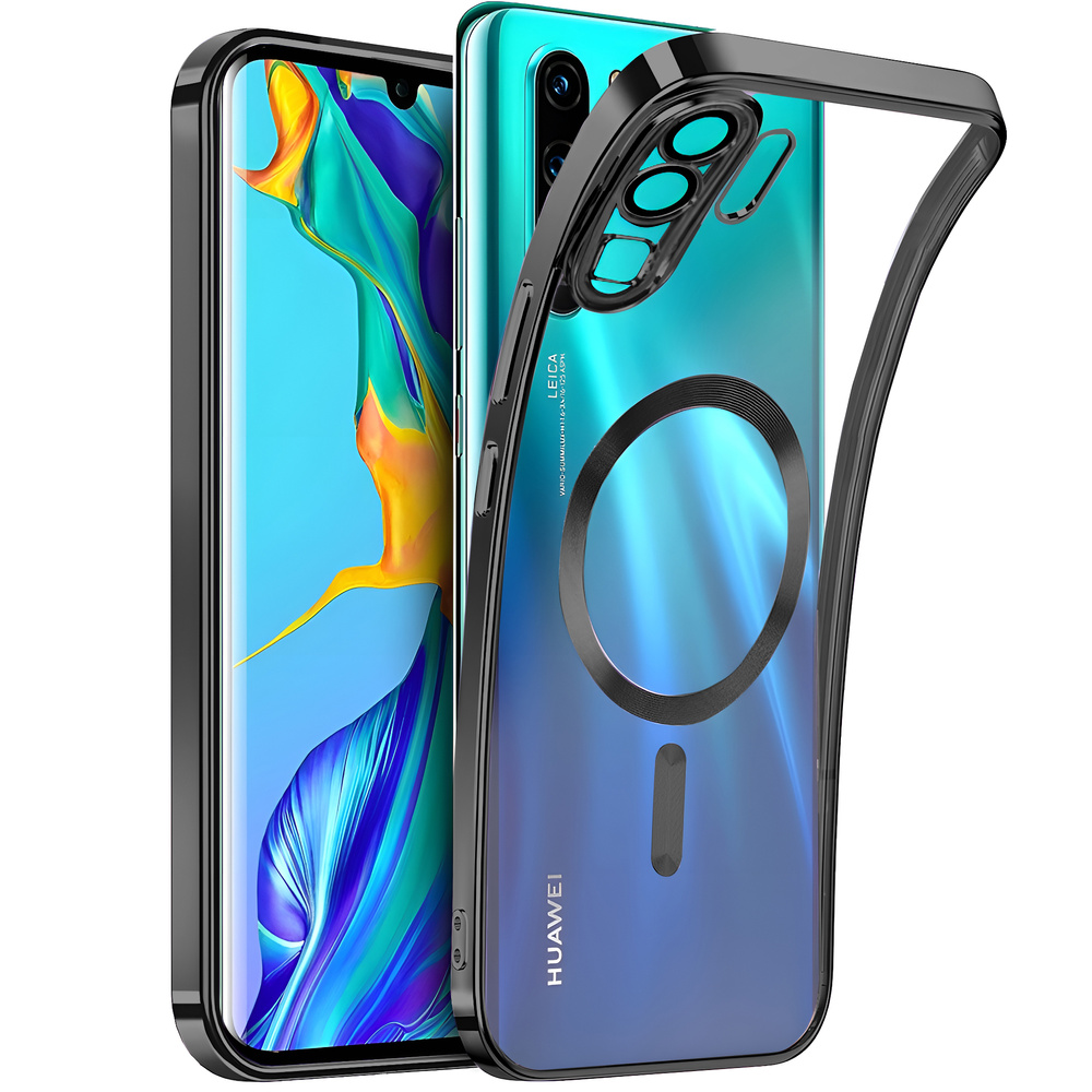 Schutzhülle Für Huawei P30 Pro, Magsafe Hybrid, Schwarz
