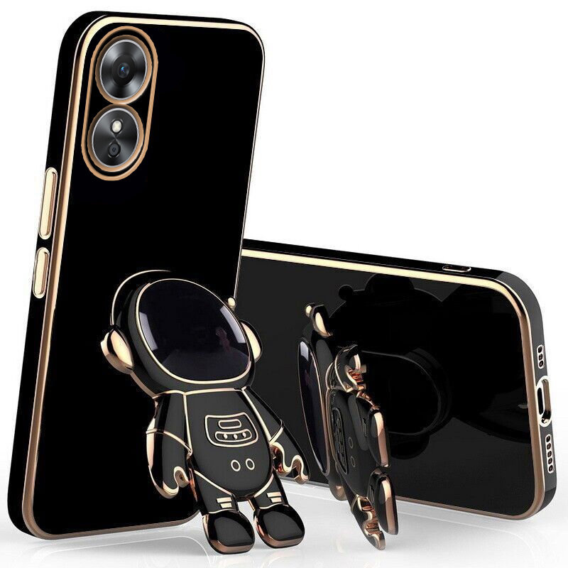 Oppo A17 Hülle, Astronaut, Schwarz