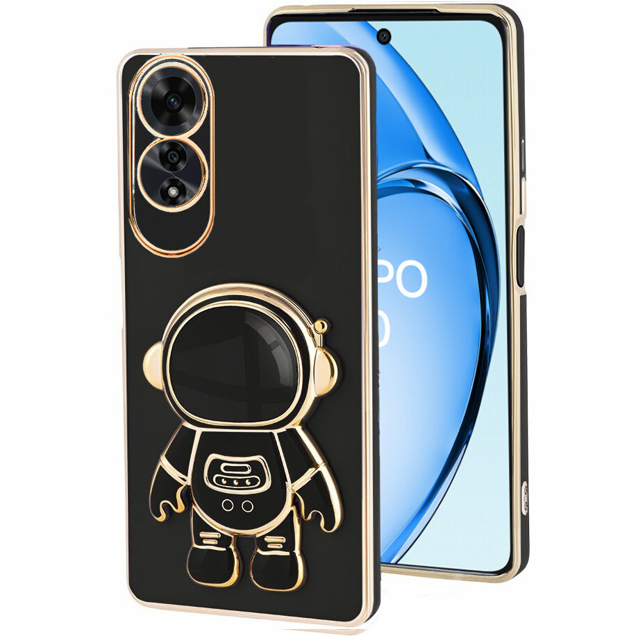 Oppo A60 Hülle, Astronaut, Schwarz