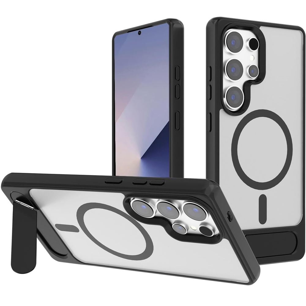Samsung Galaxy S25 Ultra Kickstand Matte Case Für Magsafe, Schwarz